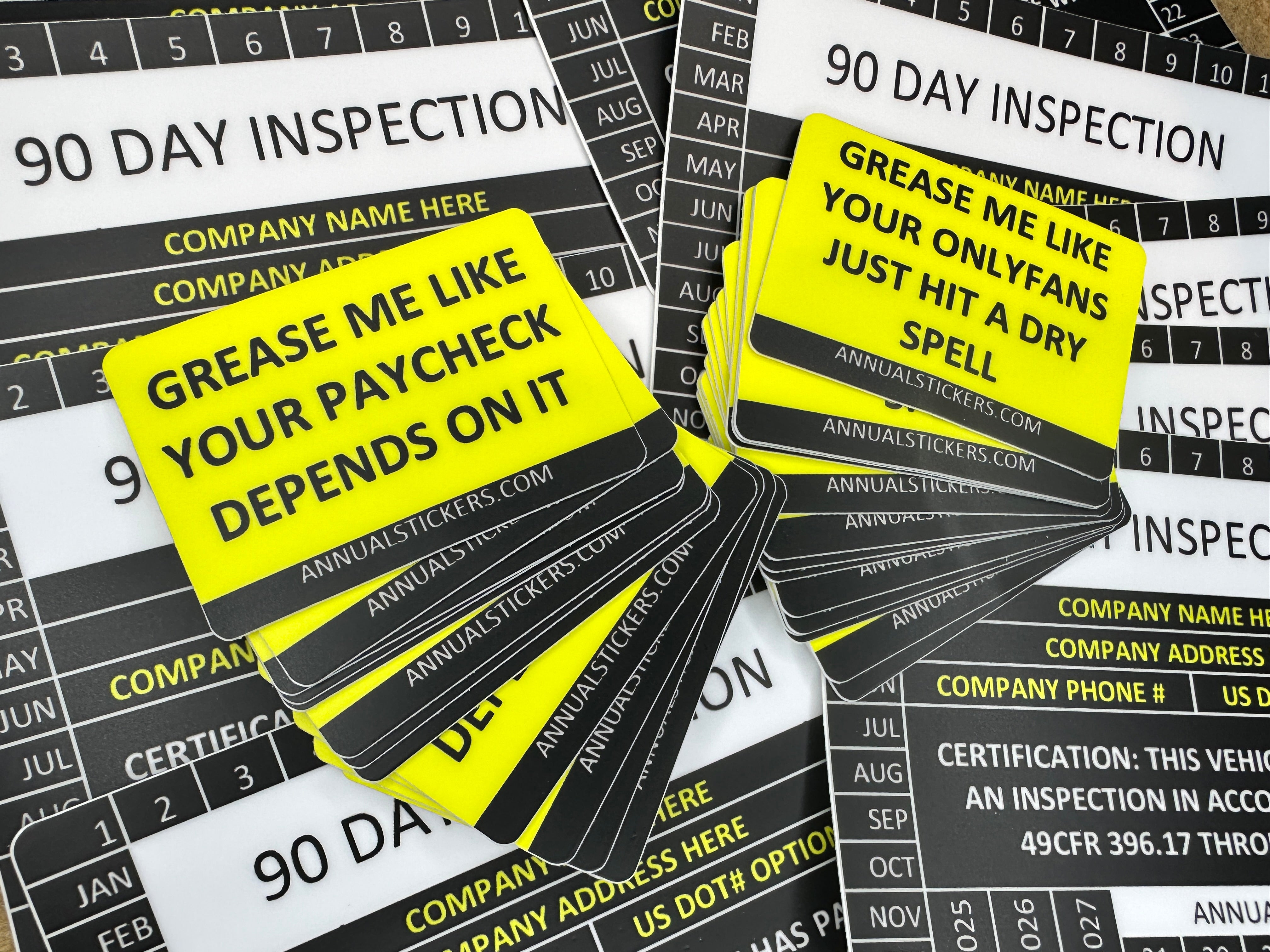 Grease Me Stickers