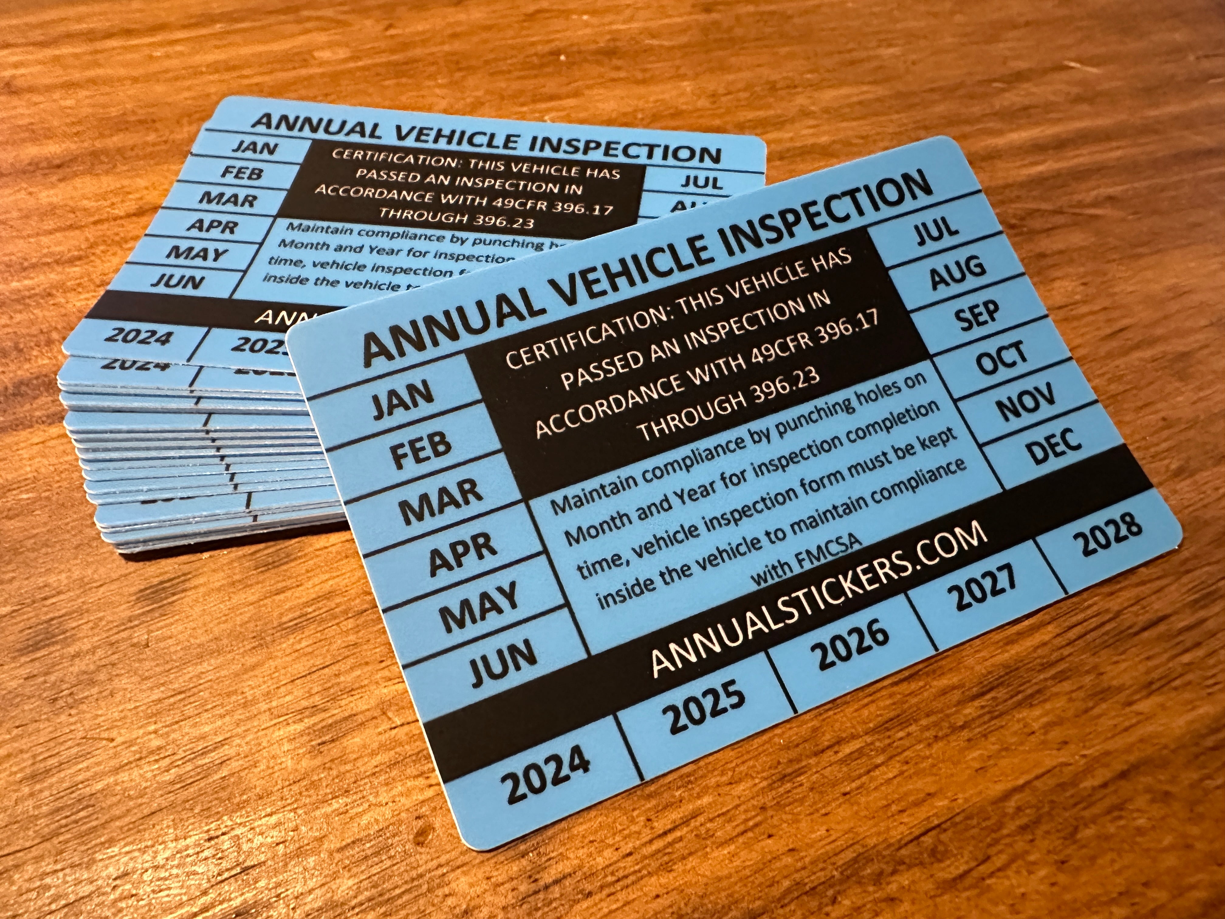 Generic Annual Inspection Stickers MADE EASY