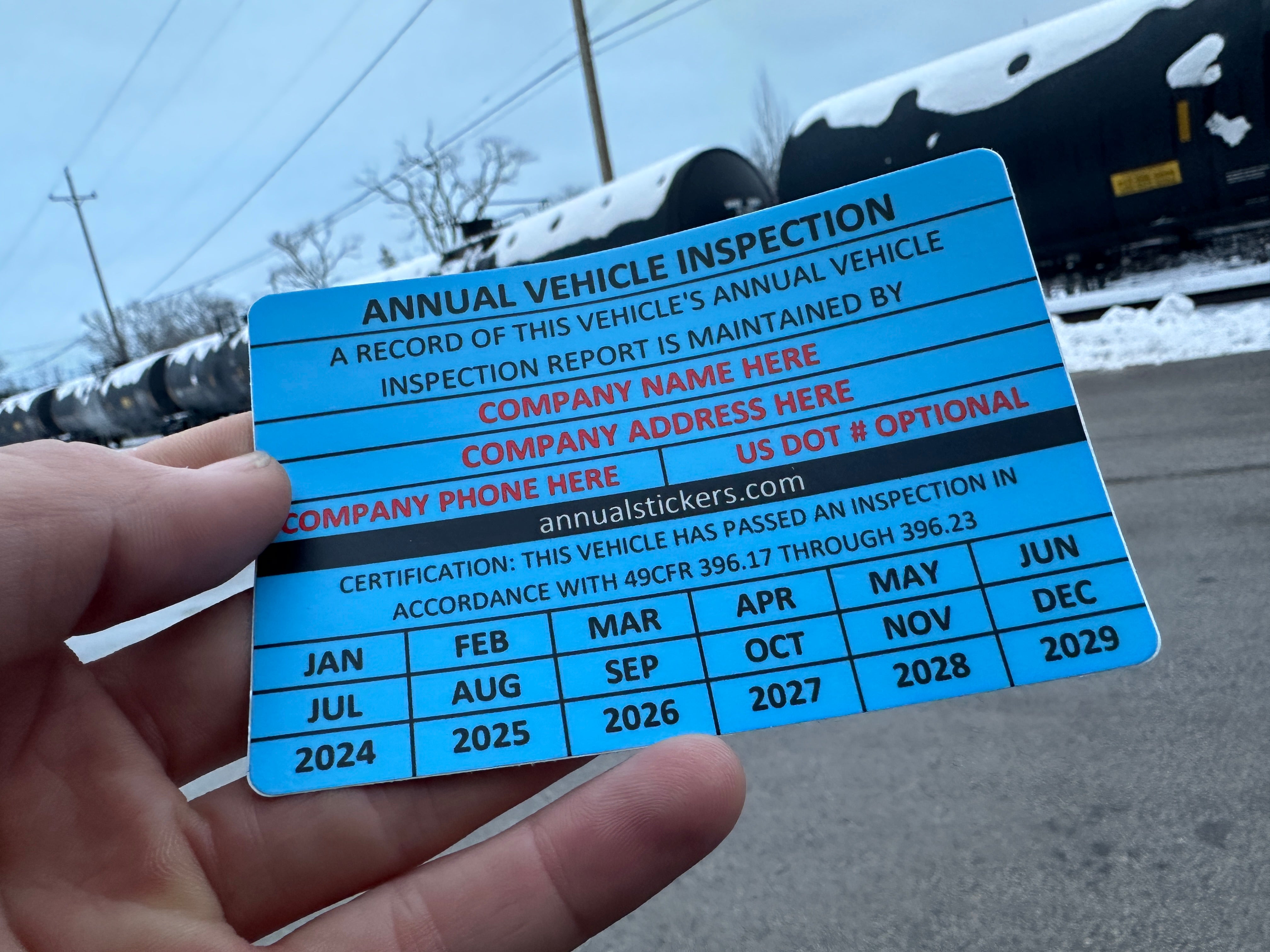 Annual Inspection Stickers MADE EASY