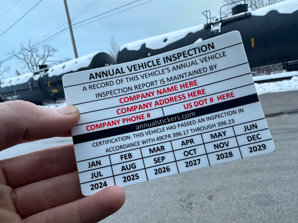 Annual Inspection Stickers MADE EASY