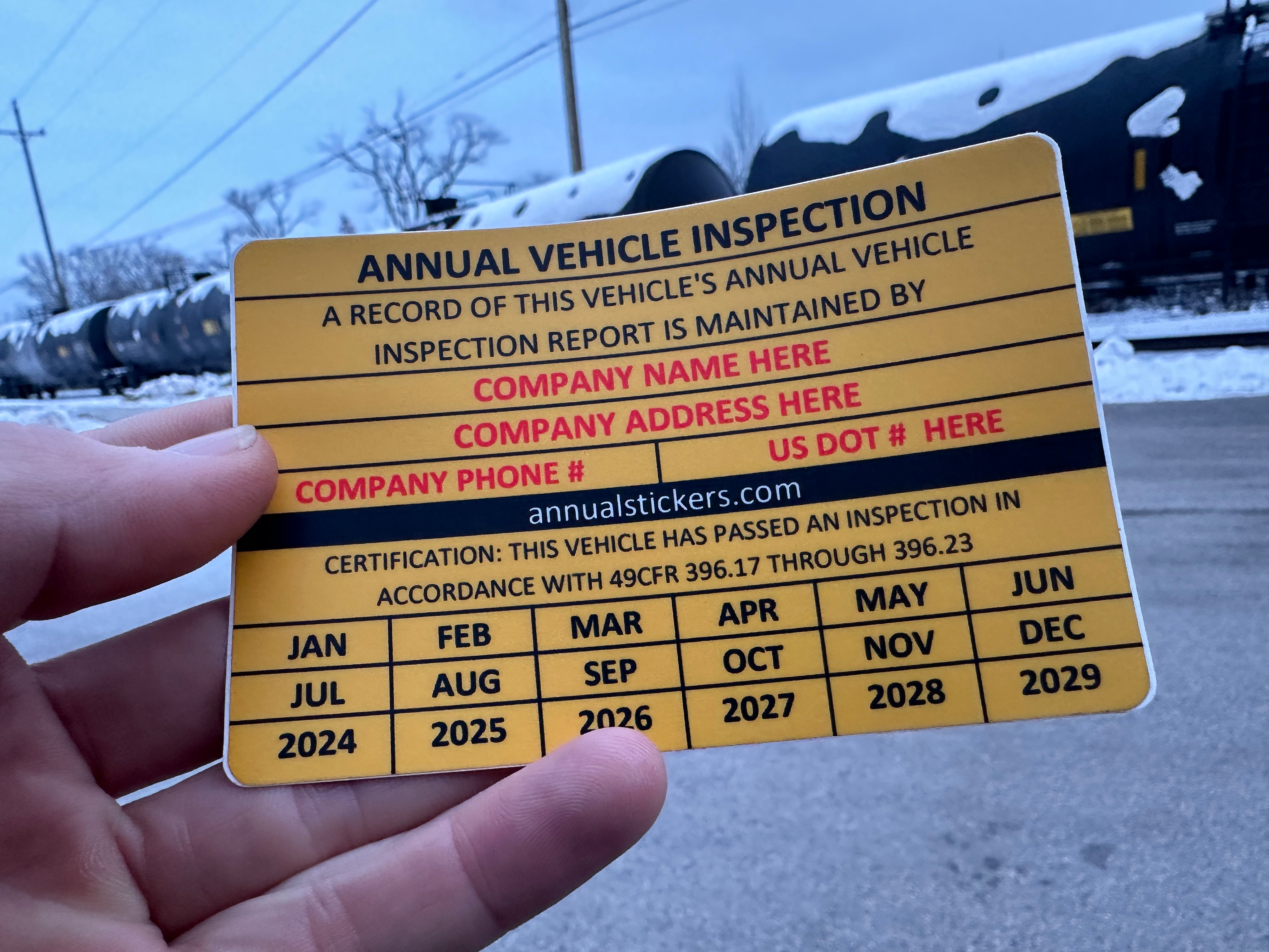 Annual Inspection Stickers MADE EASY – Annual Stickers