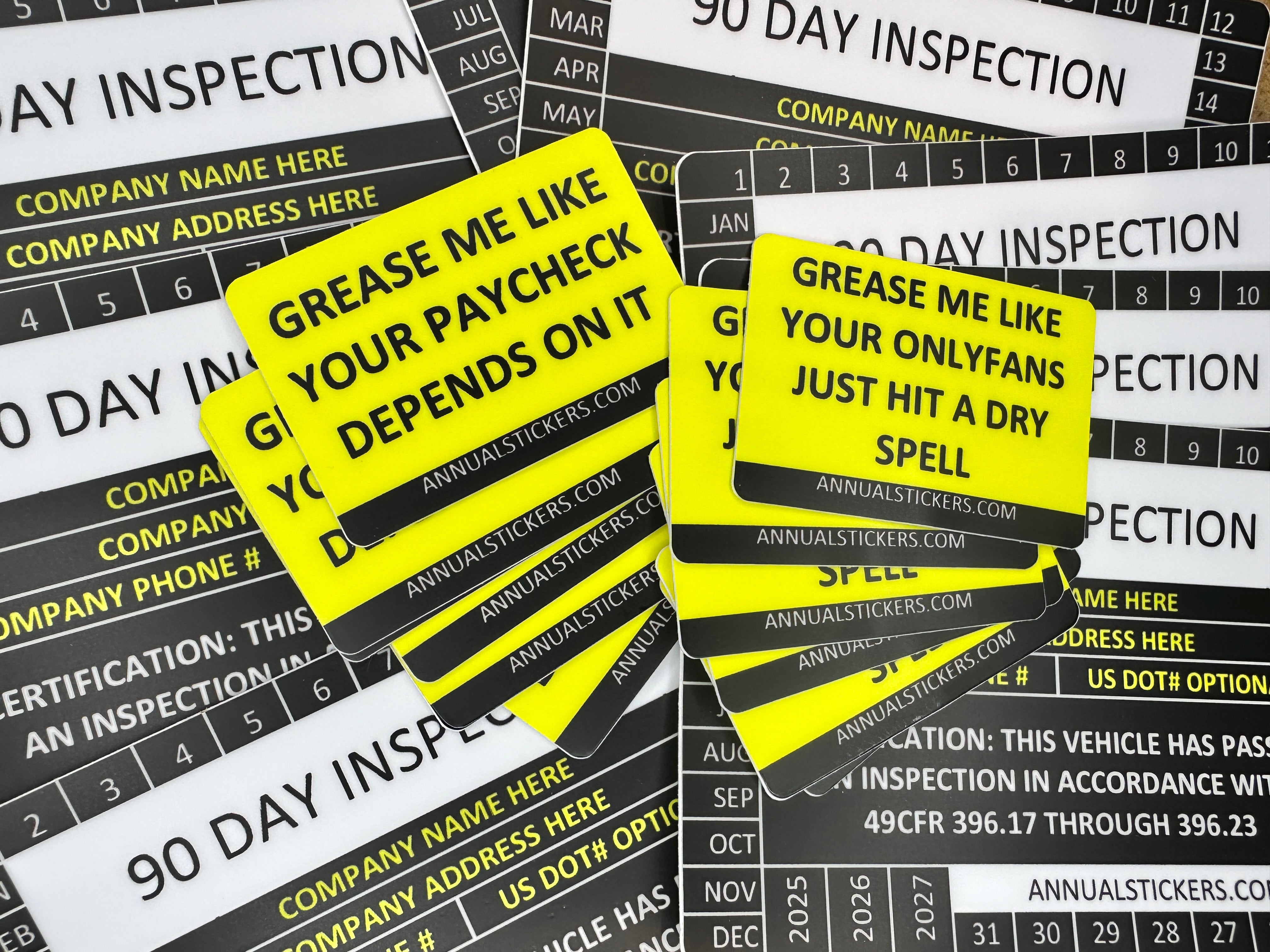 Grease Me Stickers