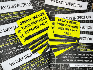 Grease Me Stickers