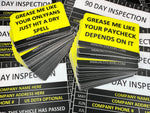 Grease Me Stickers