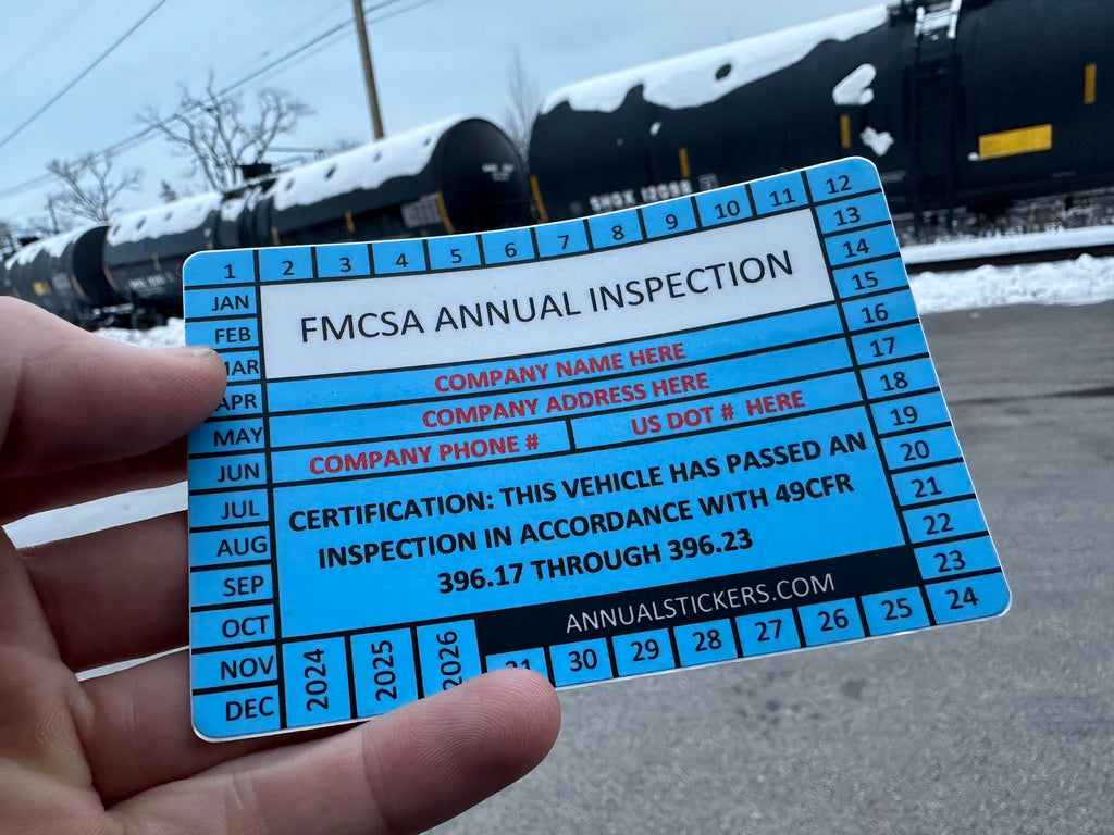 FMCSA Inspection Stickers MADE EASY – Annual Stickers