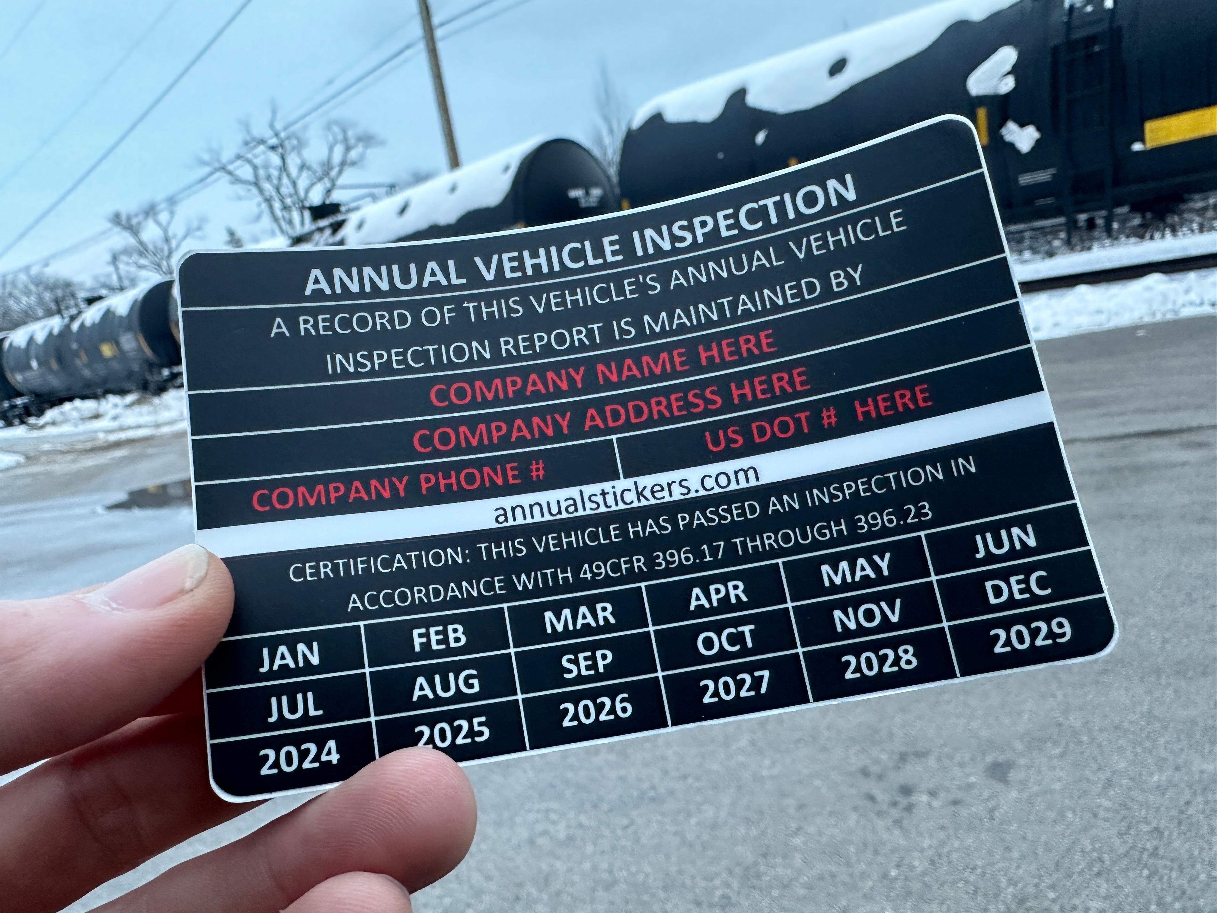 Annual Inspection Stickers MADE EASY