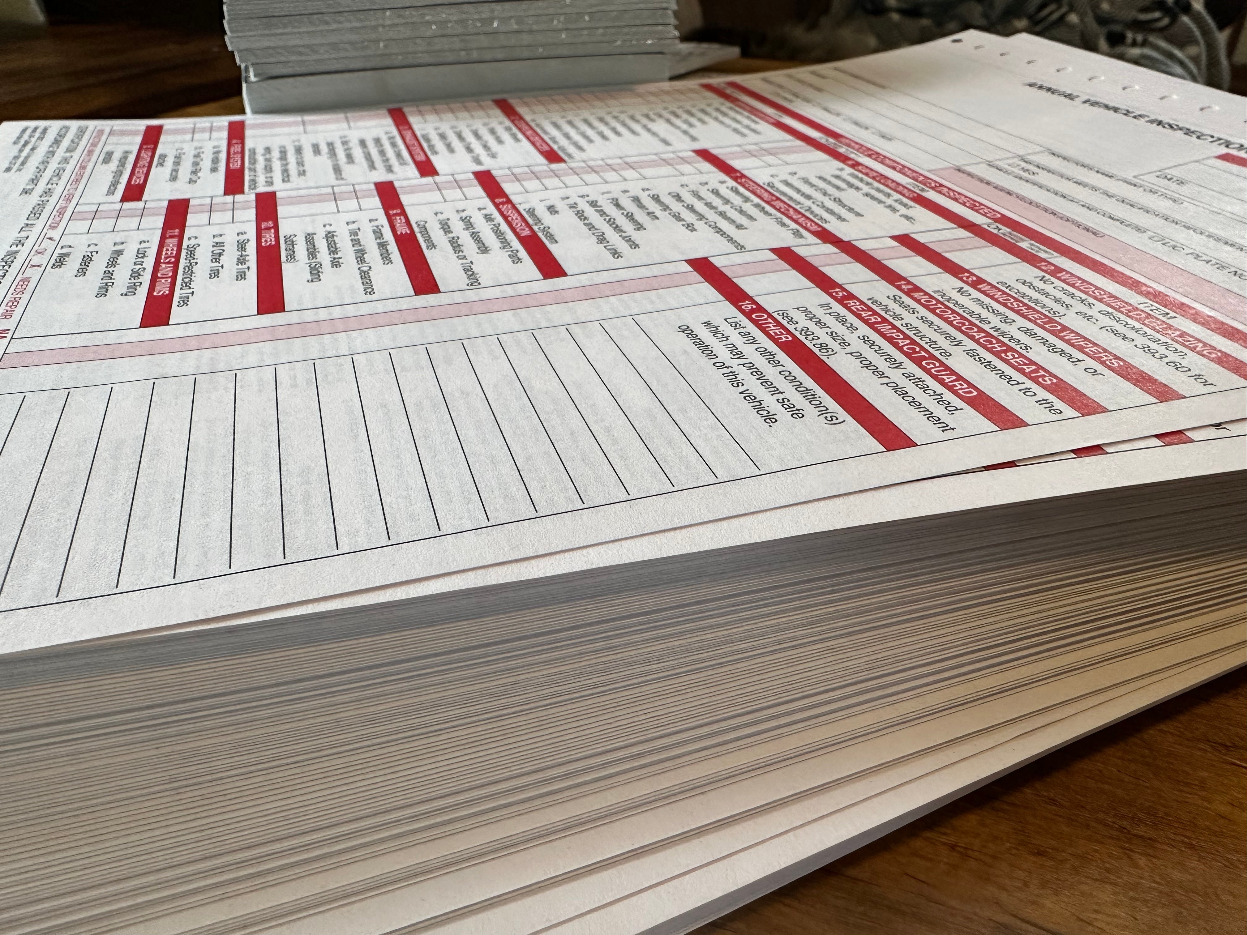 Made easy annual inspection stickers FMCSA custom Annual Stickers