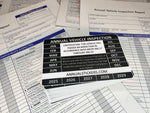 DISCOUNT 2025 GENERIC INSPECTION STICKERS
