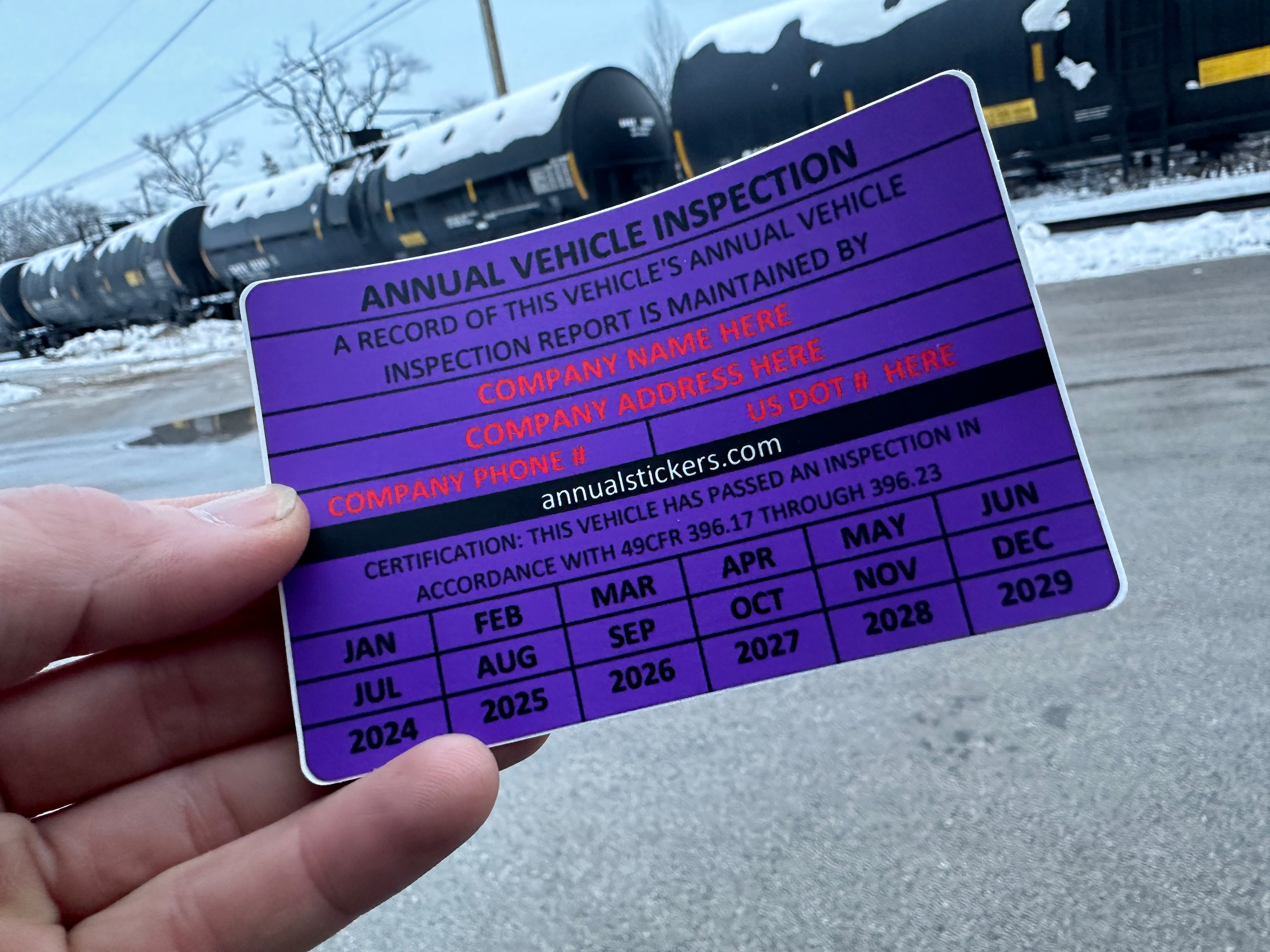 Annual Inspection Stickers MADE EASY