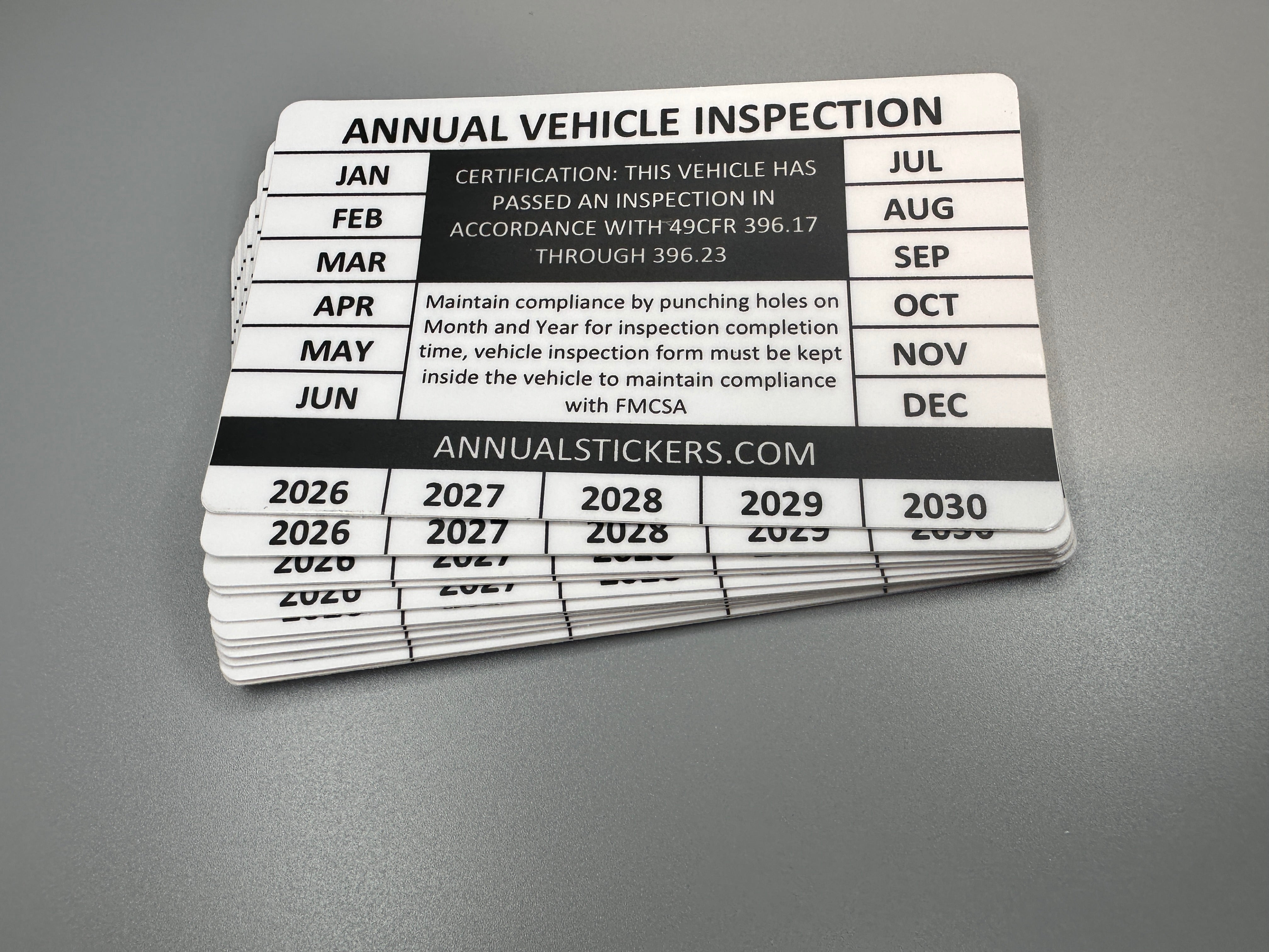 Generic Annual Inspection Stickers MADE EASY – Annual Stickers