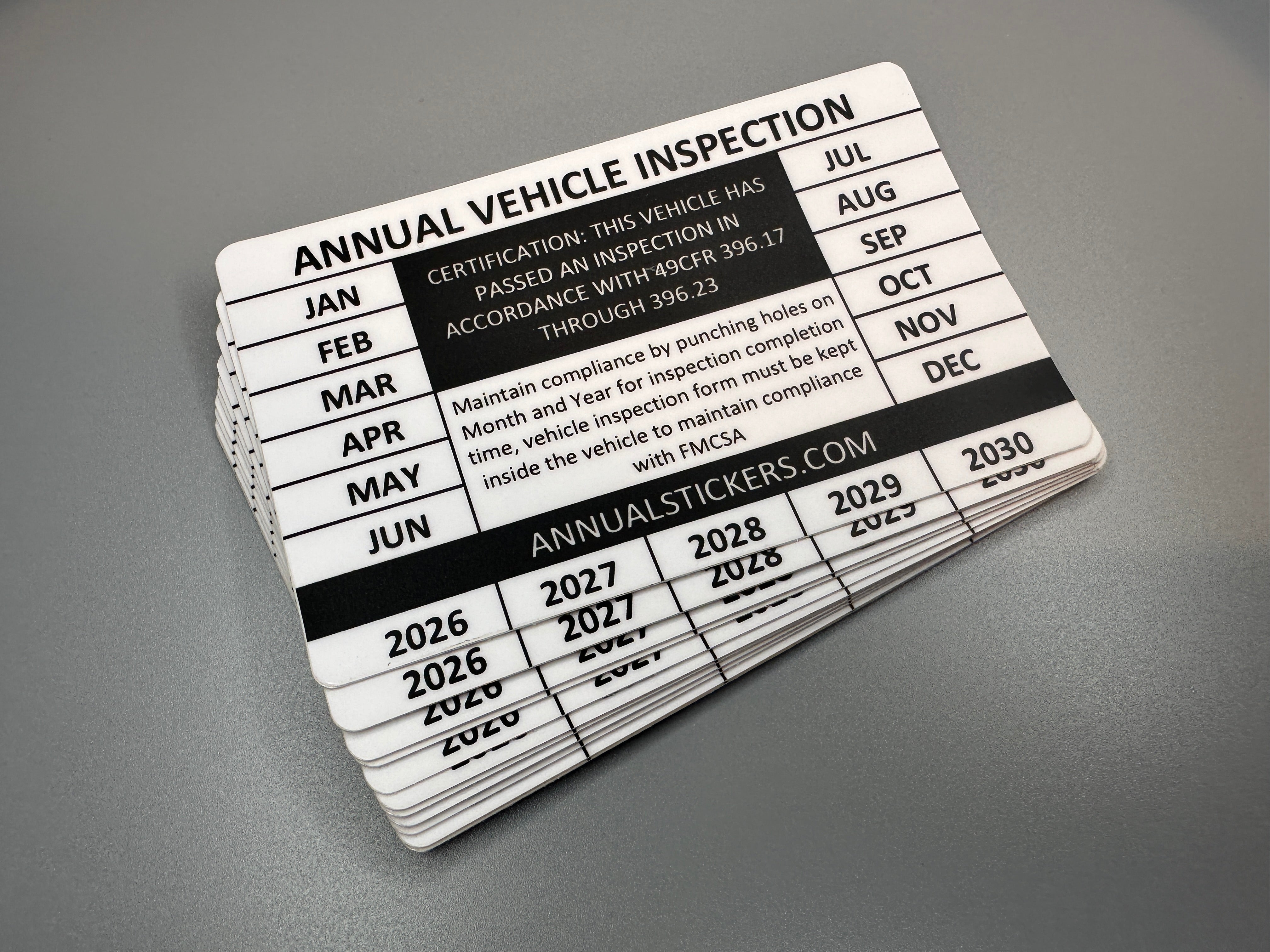 Generic Annual Inspection Stickers MADE EASY – Annual Stickers