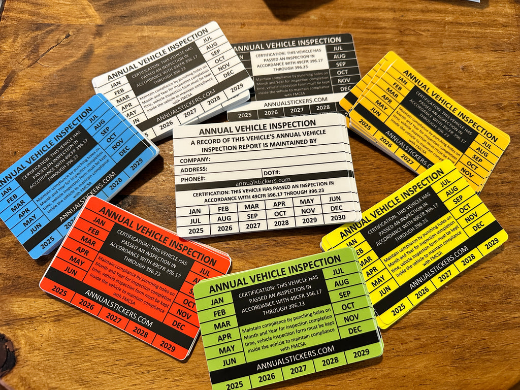 Generic Annual Inspection Stickers MADE EASY