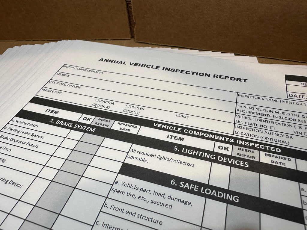 Annual Inspection forms