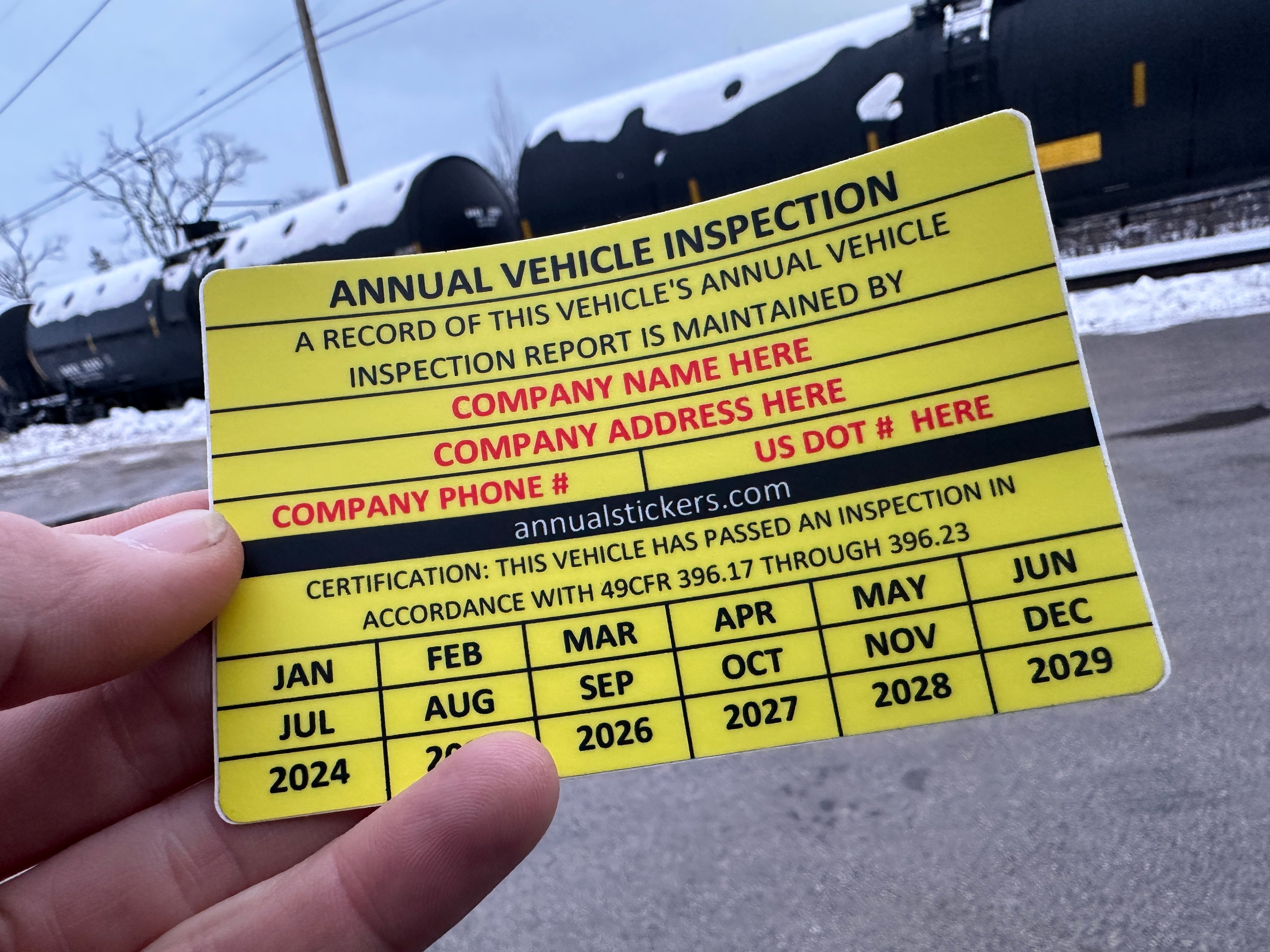 Annual Inspection Stickers MADE EASY – Annual Stickers