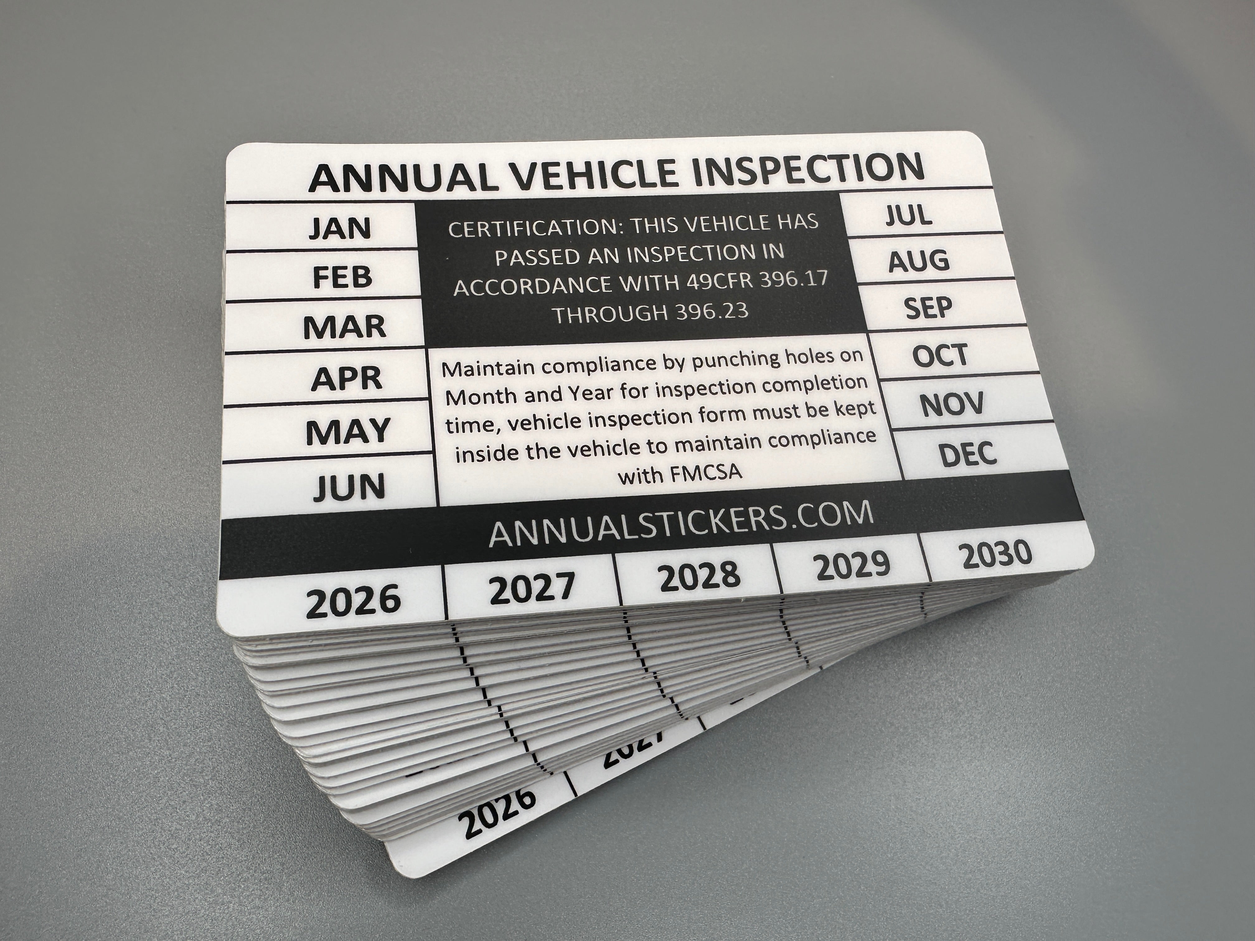 Generic Annual Inspection Stickers MADE EASY – Annual Stickers