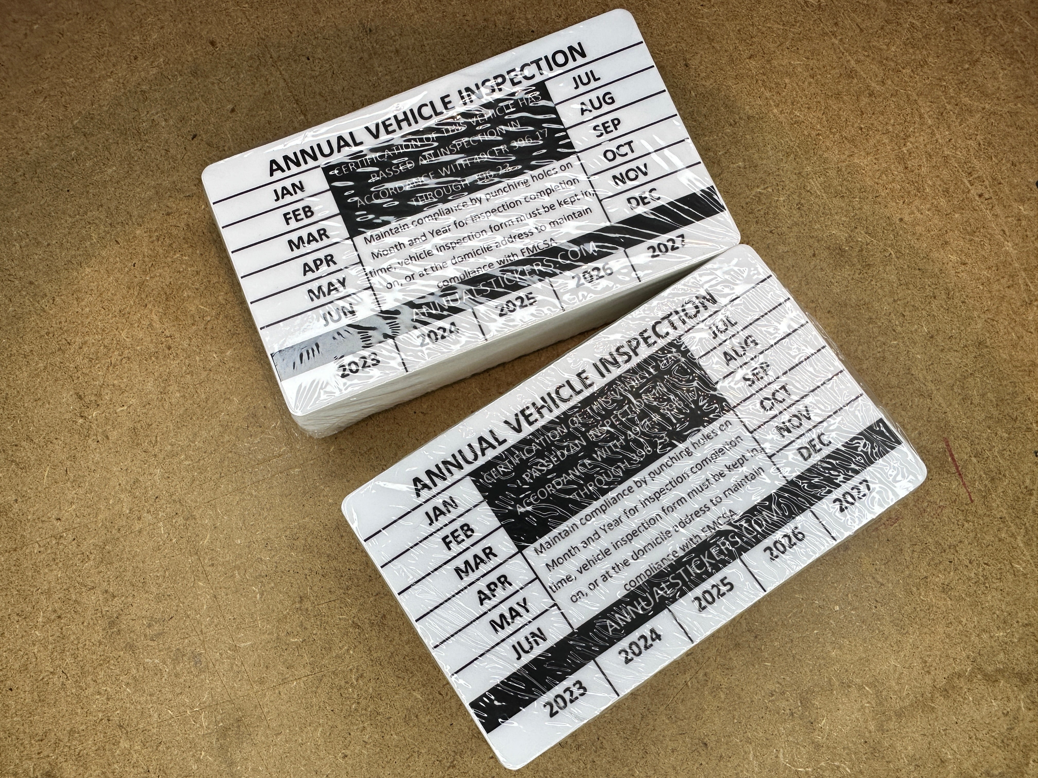 DISCOUNT 2024 GENERIC INSPECTION STICKERS