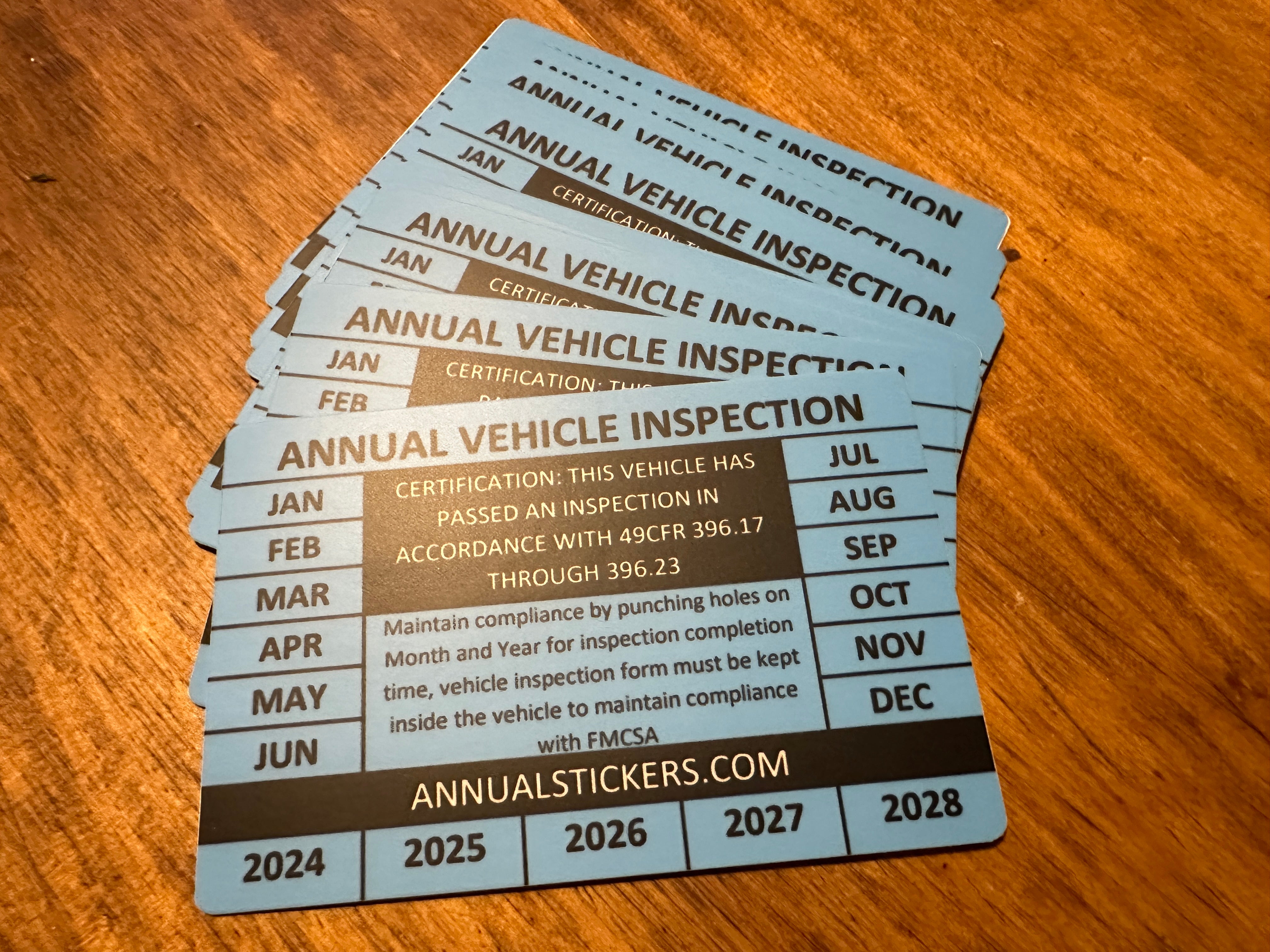 Generic Annual Inspection Stickers MADE EASY – Annual Stickers