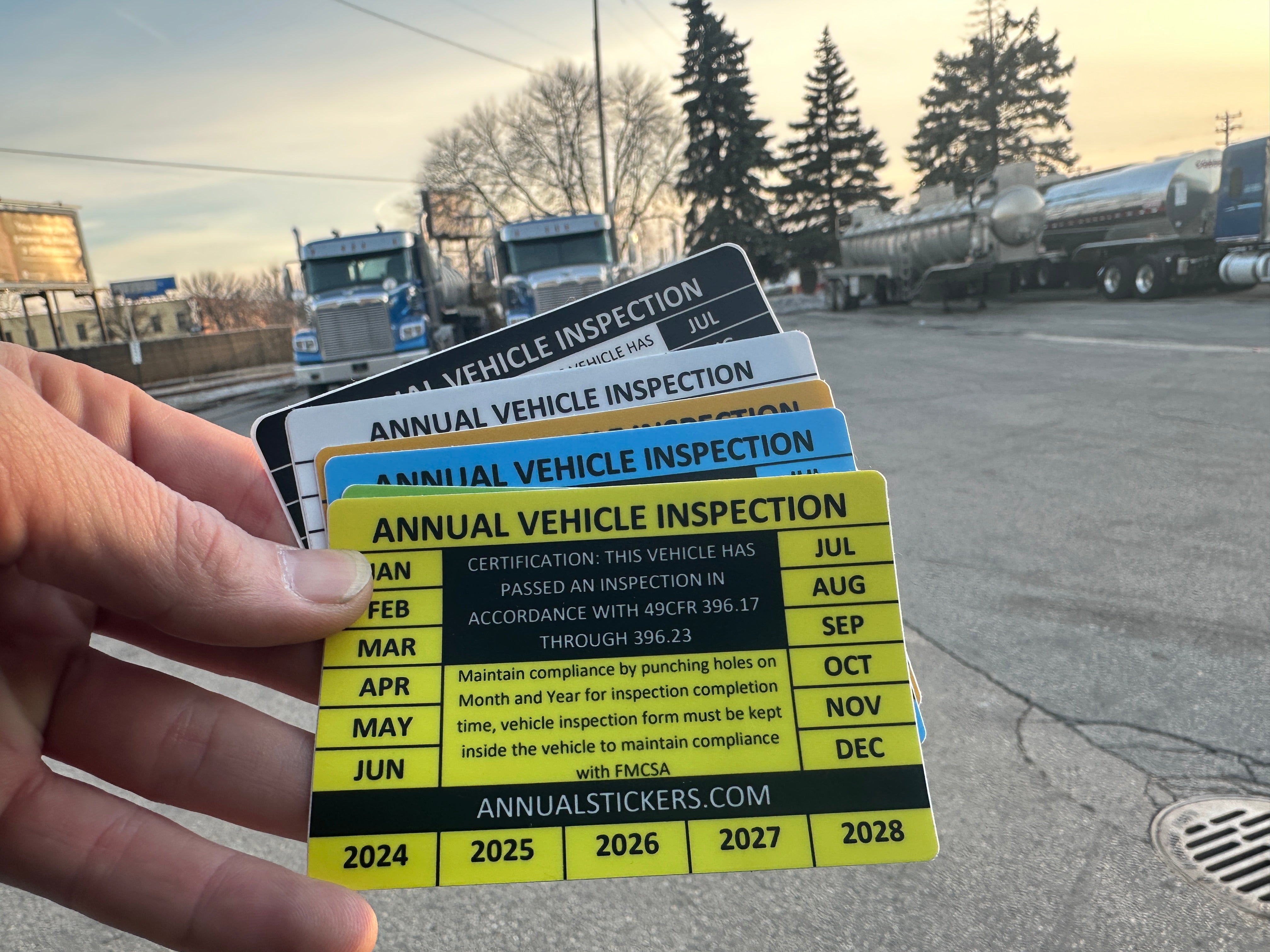 Generic Annual Inspection Stickers MADE EASY – Annual Stickers