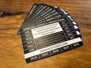 Generic Annual Inspection Stickers MADE EASY