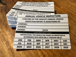 Generic Write on Annual Inspection Stickers MADE EASY