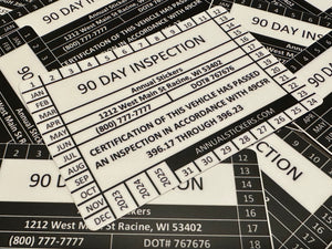 90 Day Inspection Stickers MADE EASY