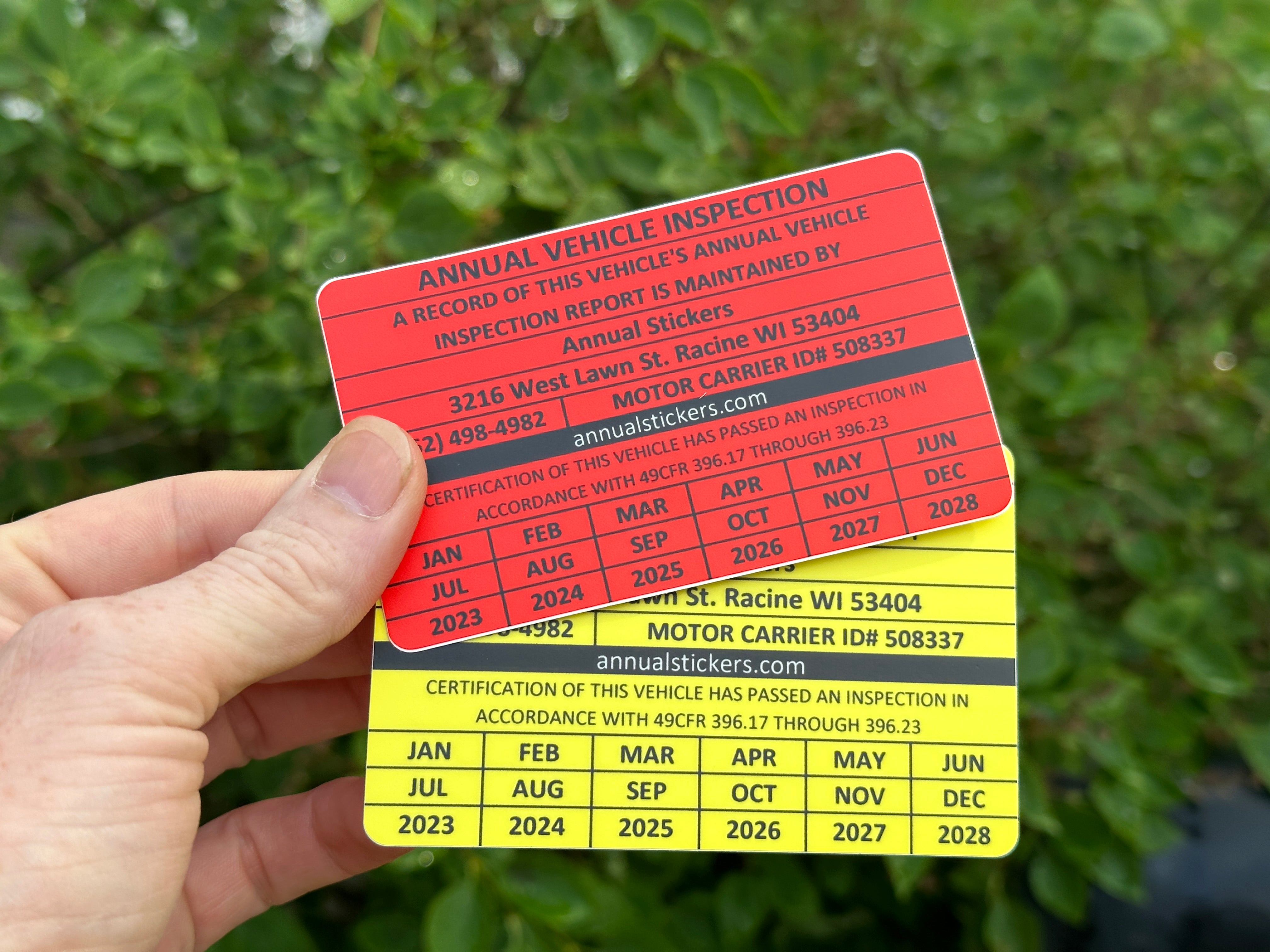 Annual Inspection Stickers MADE EASY