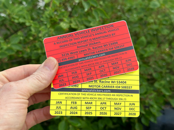 Annual Inspection Stickers MADE EASY – Annual Stickers