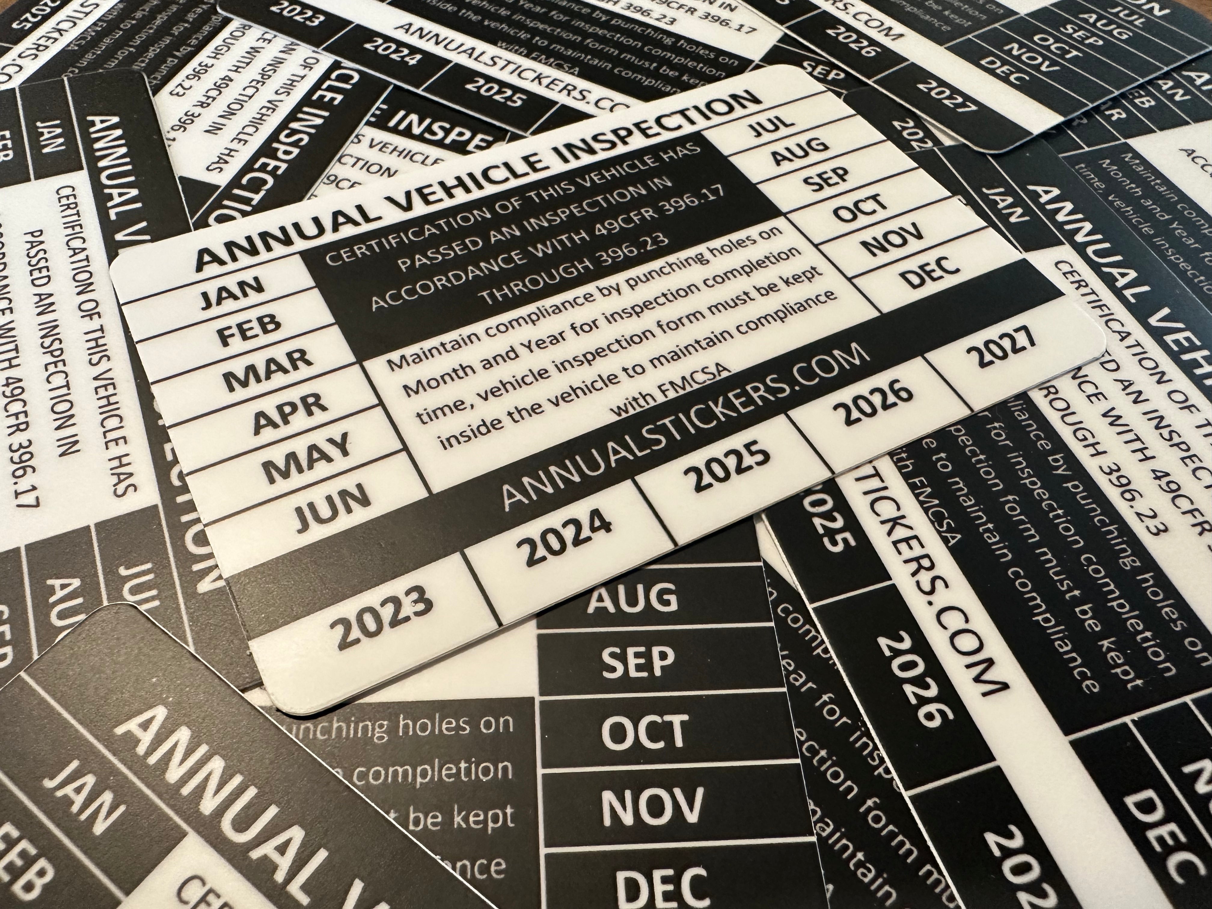 Generic Annual Inspection Stickers MADE EASY – Annual Stickers