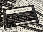 90 Day Inspection Stickers MADE EASY