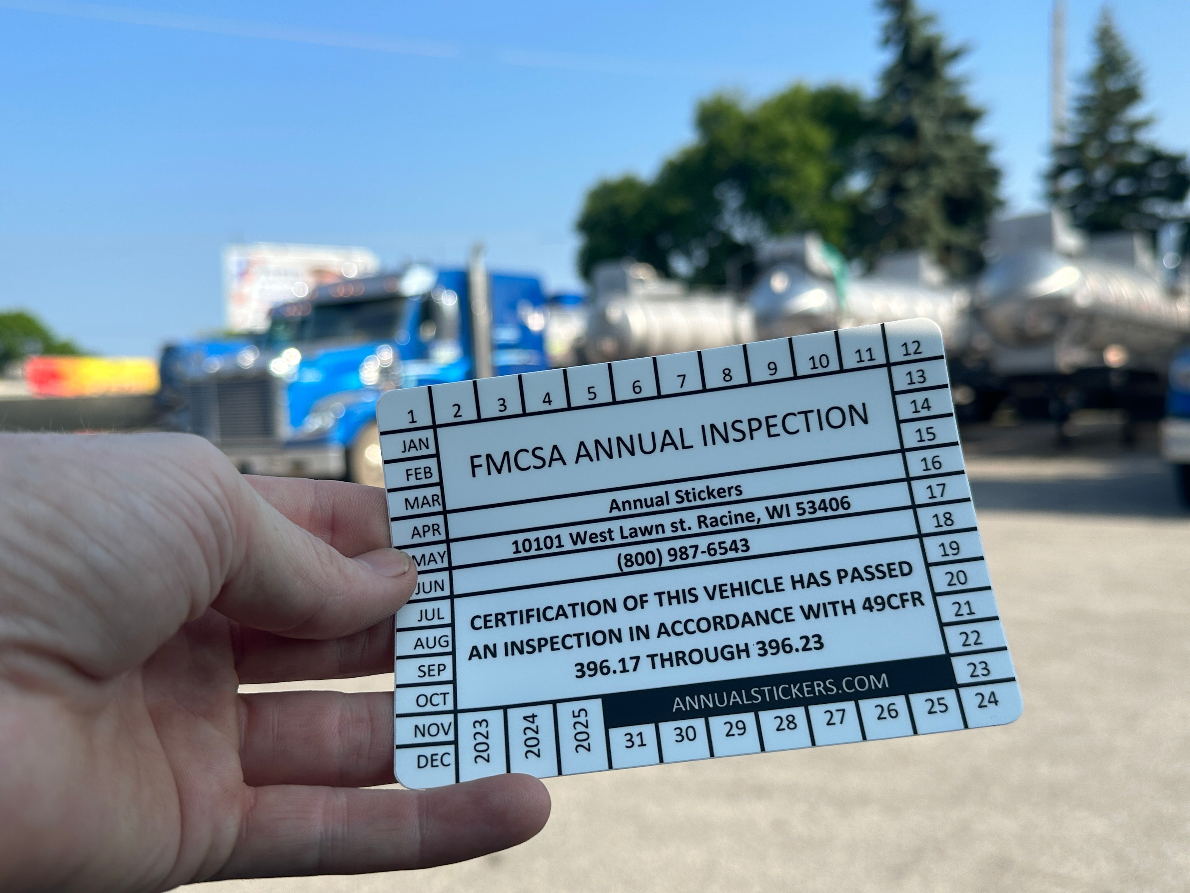 FMCSA Inspection Stickers MADE EASY – Annual Stickers