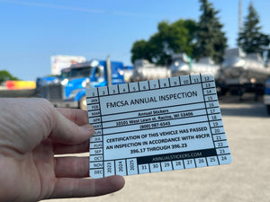 FMCSA Inspection Stickers MADE EASY