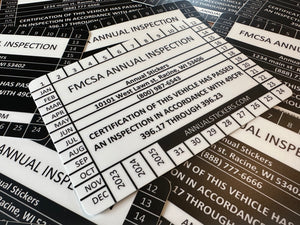 FMCSA Inspection Stickers MADE EASY – Annual Stickers